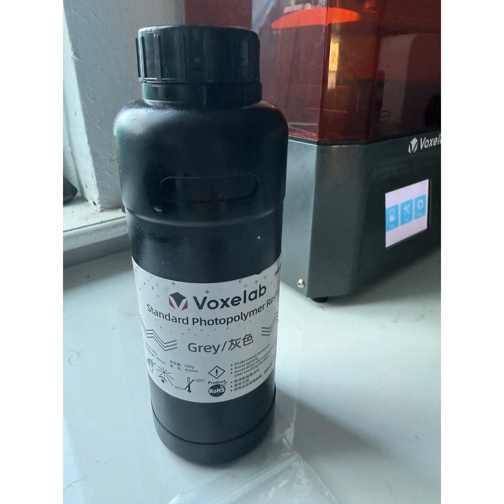 Voxelab 3D Printer Grey Resin Photopolymer for DIY Projects and Hobbyists‎
